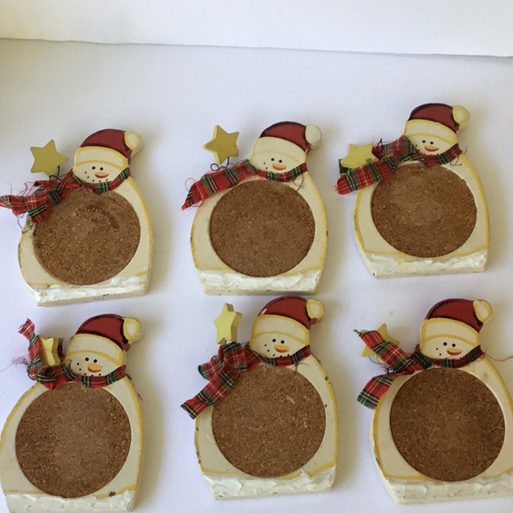 Christmas Centerpiece Snowman Coaster Set - Picture 6 of 6